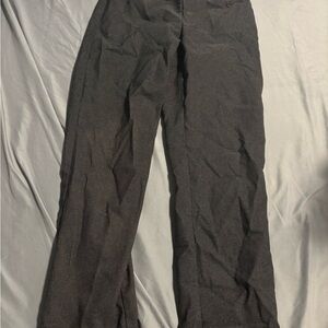 Classic Black Textured Dress Pants